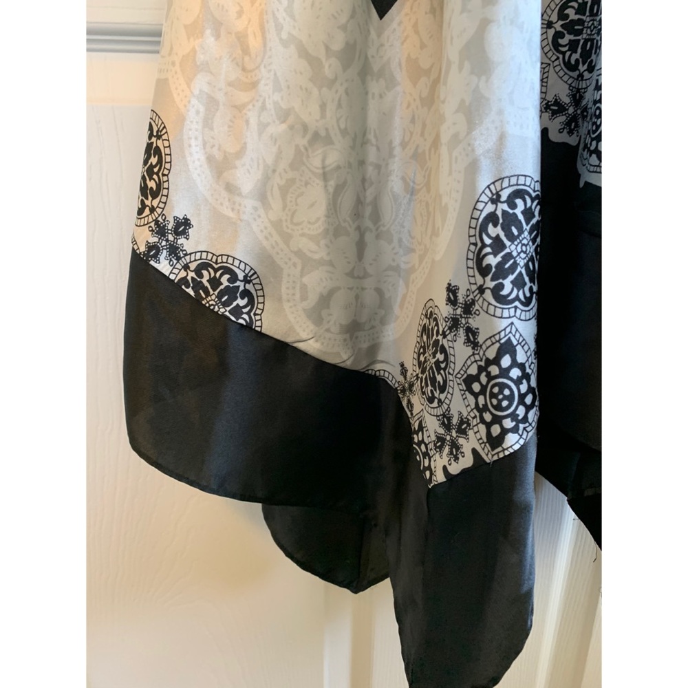 Formal Dress with Silk Handkerchief-Style Skirt - Picture 4 of 5